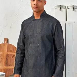 denim chef’s jacket