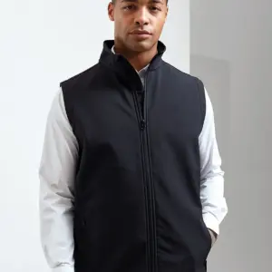 men’s windchecker printable & recycled softshell gilet