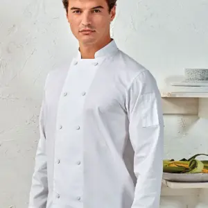 chef’s ls coolchecker jacket with mesh back panel ack panel