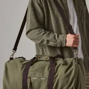 vintage canvas holdall