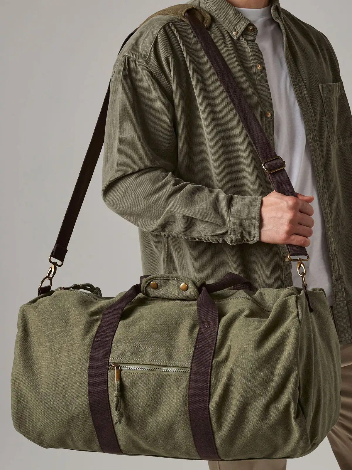 vintage canvas holdall vintage canvas holdall