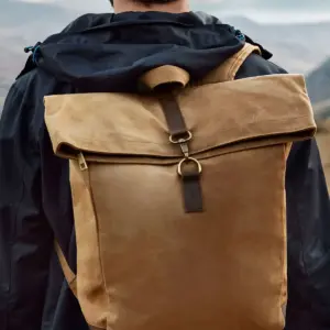 heritage waxed canvas backpack