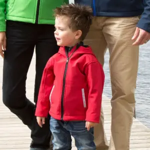 junior hooded soft shell jacket