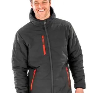 black compass padded winter jacket