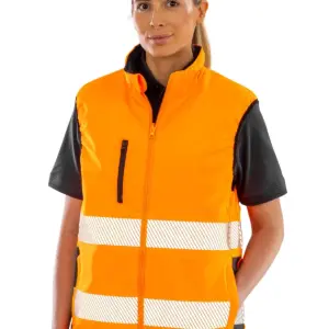 reversible soft padded safety gilet