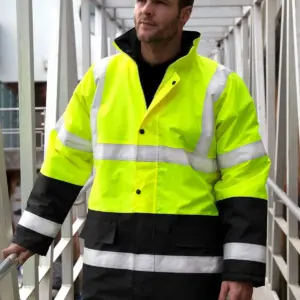 motorway 2 tone safety coat
