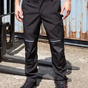 slim fit softshell work trouser
