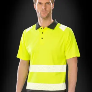 recycled safety polo shirt