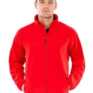 men’s recycled 2 layer printable softshell jacket