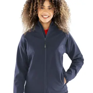 recycled printable 3 layer hooded softshell