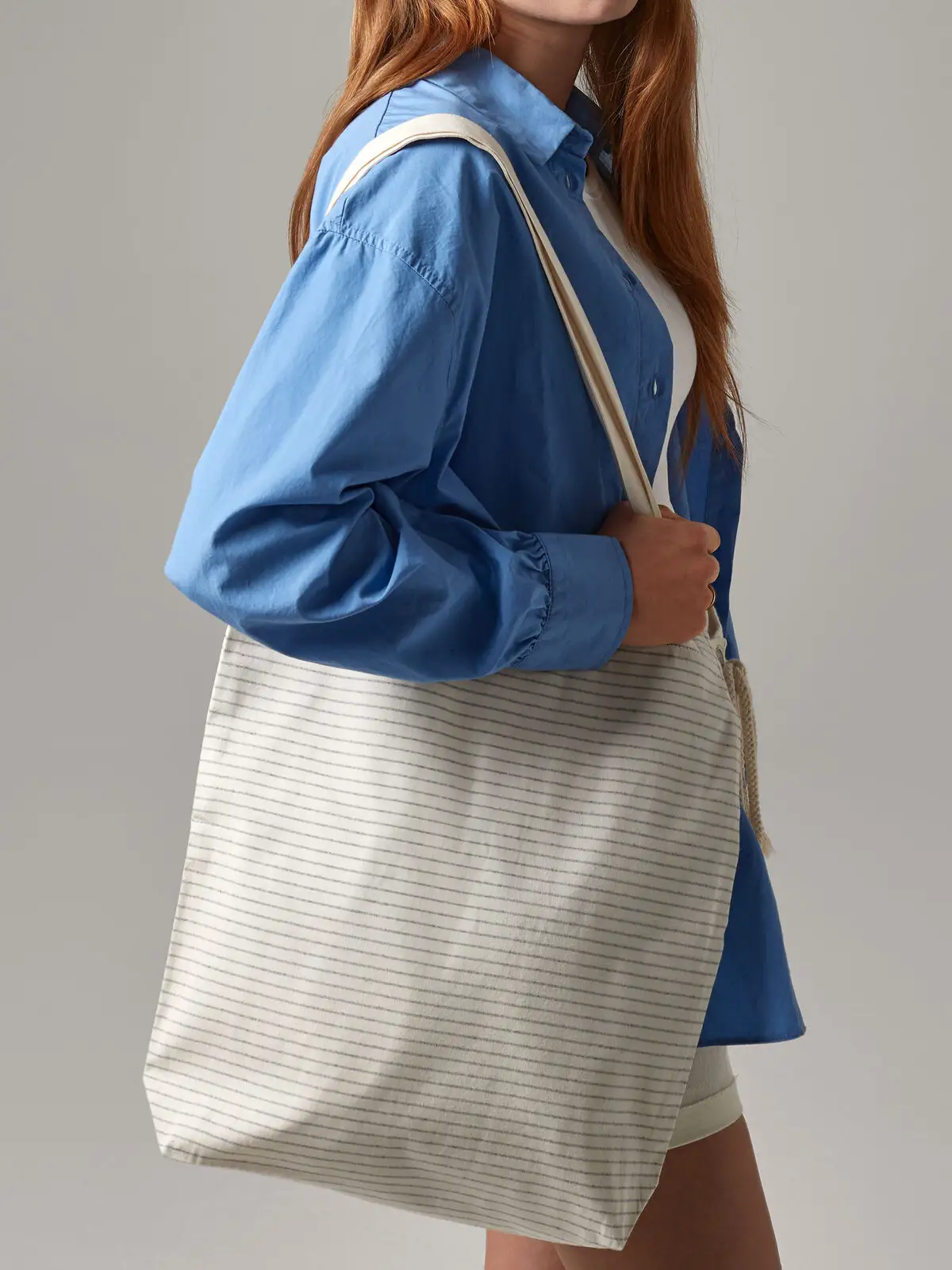 striped organic cotton tote striped organic cotton tote