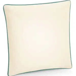 fairtrade cotton piped cushion cover
